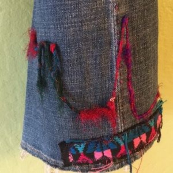 Super Hippified ~ ONE-OF-A-KIND GAP Bell-Bottom Long & Lean Jeans - Picture 5 of 10